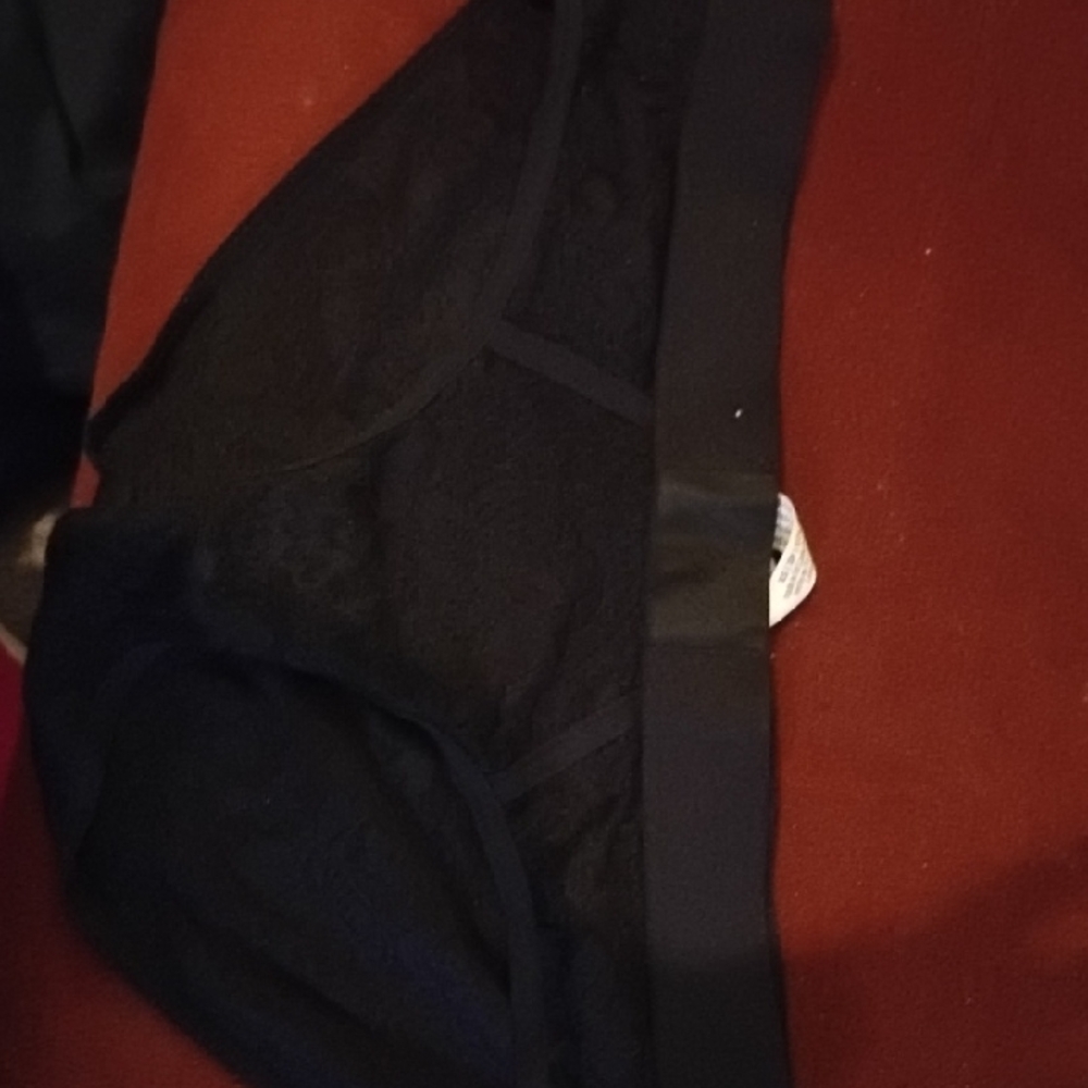 PINK Victoria's Secret Black Lace Panties